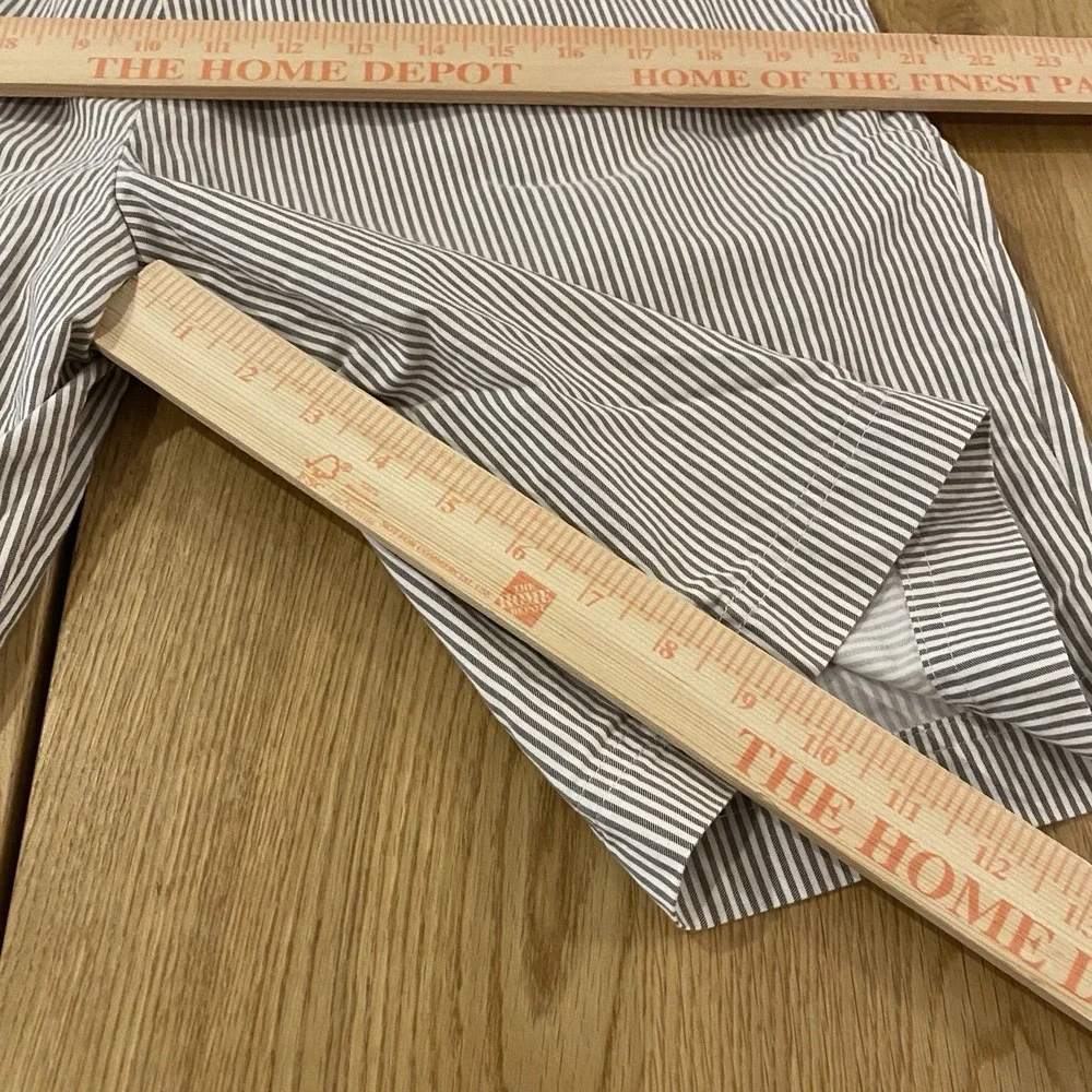 Dolce‎ & Gabbana Men's 35* Beige Cotton Striped Pleated Front Shorts 9